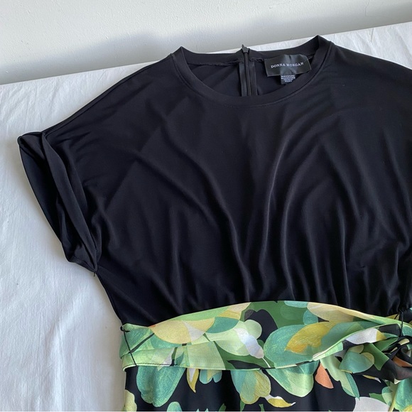 Donna Morgan Midi Maxi Sheer Floral Print Dress - Picture 2 of 9